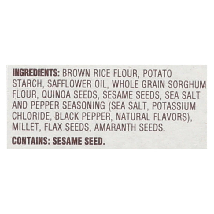 Back To Nature Rice Crackers - Sea Salt and Cracked Black Pepper (4 Oz., Pack of 12)