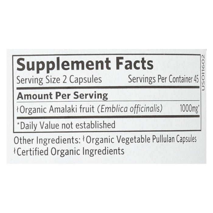 Organic India Amalaki - 90 Vegetarian Capsules