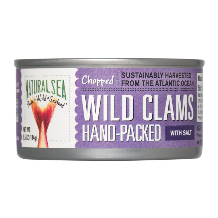 Natural Sea Chopped Wild Atlantic Surf Clams (12 - 6.5 Oz. Pkg)