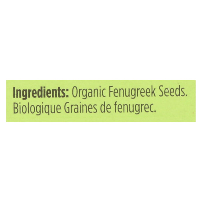 Spicely Organics Organic Fenugreek Seeds (Pack of 6 - 0.45 Oz.)