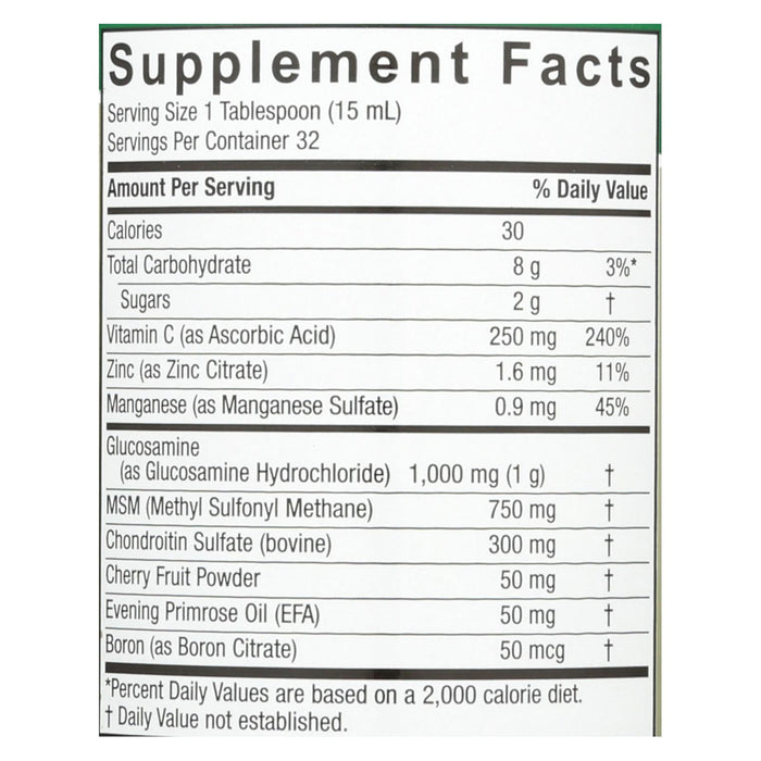 Nature's Answer Glucosamine & Chondroitin with MSM for Joint Relief - 16 oz