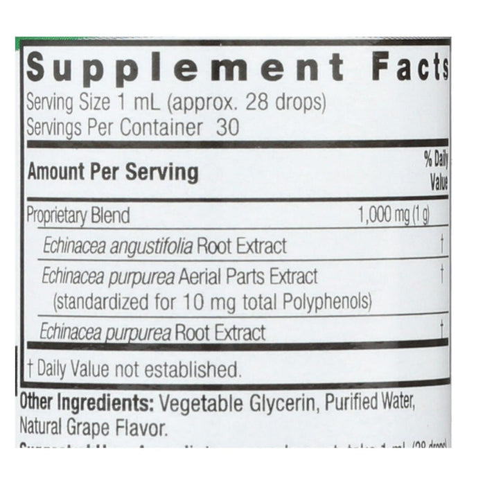 Nature's Answer Af-Echinacea with Grape Extract, 1 Ounce