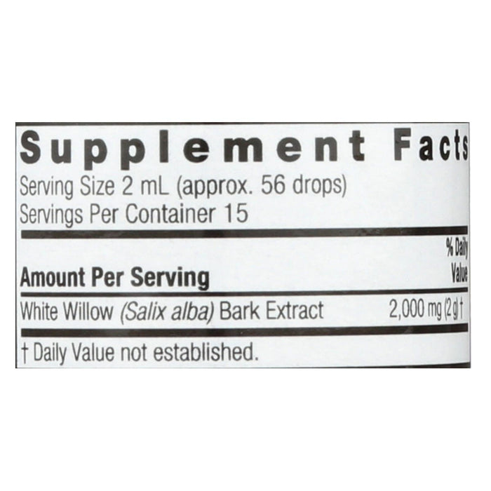 Nature's Answer White Willow Bark Extract Non-Alcohol Liquid Extract, Pain Relief, 1 Fl Oz