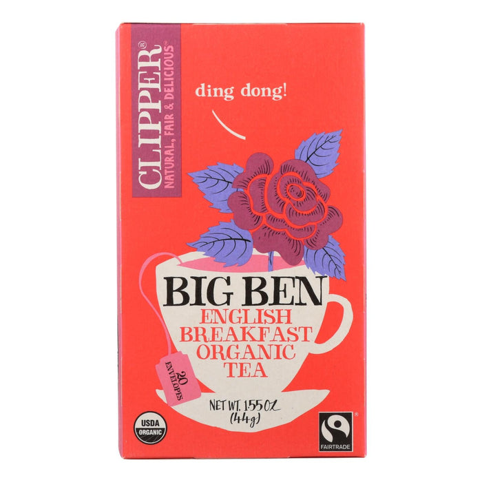 Organic Tea Big Ben Premium Herbal Tea for Relaxation and Sleep, Pack of 6 x 20 Tea Bags