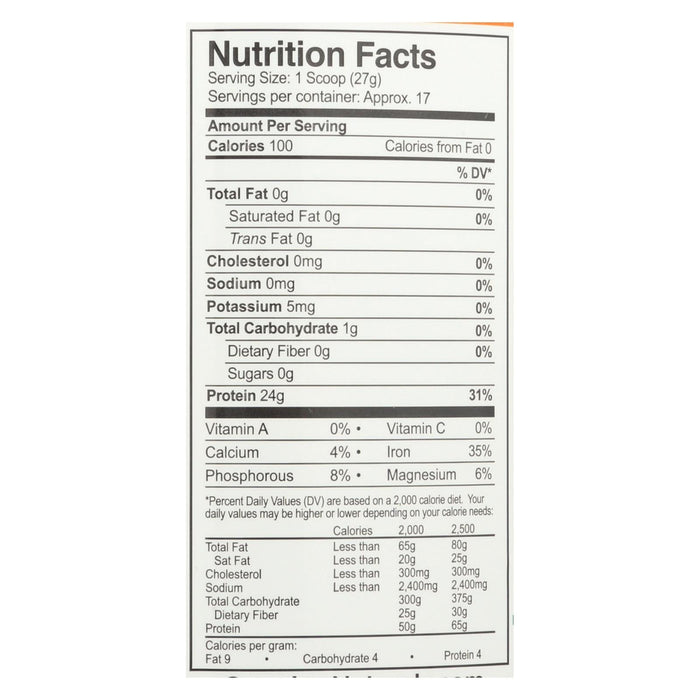 Growing Naturals Rice Protein Powder - 16.19 Oz.