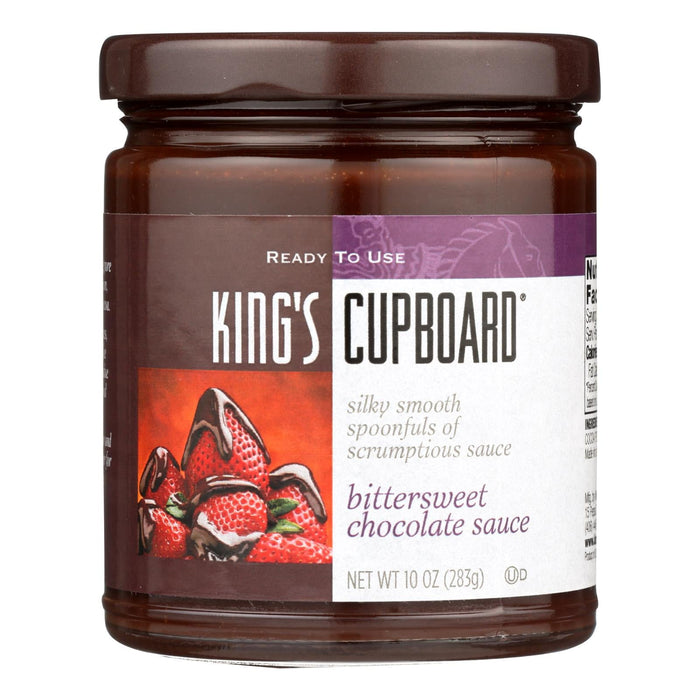 King's Cupboard Bittersweet Chocolate Dessert Sauce - 10.4 Oz. - Pack of 12