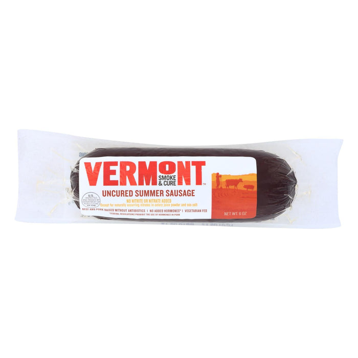 Vermont Smoke & Cure Summer Sausage for Snacking, 6 Oz., Case of 12