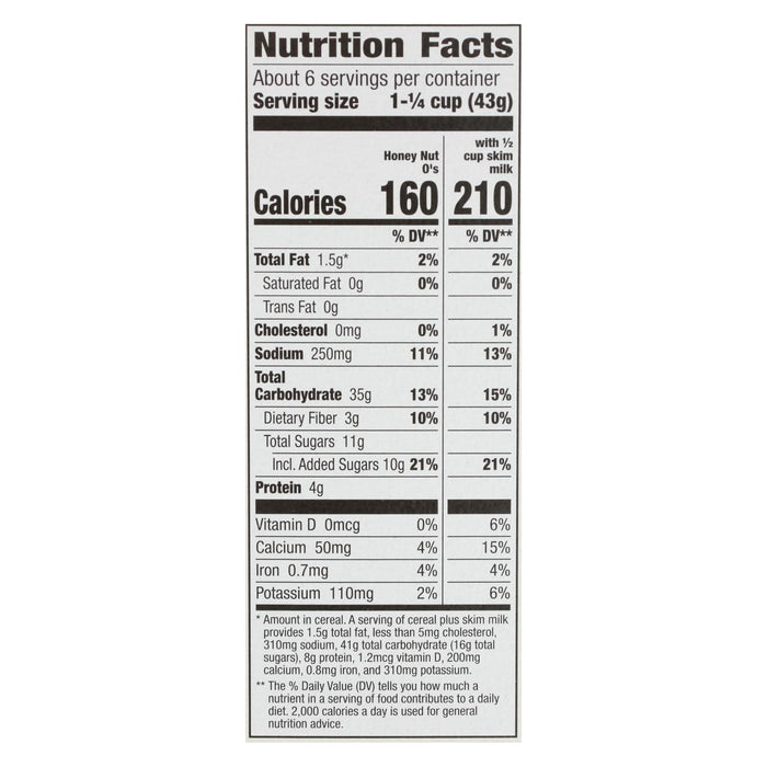 Cascadian Farm Organic Honey Nut Os Cereal - 9.5 Oz Pack - Case of 12