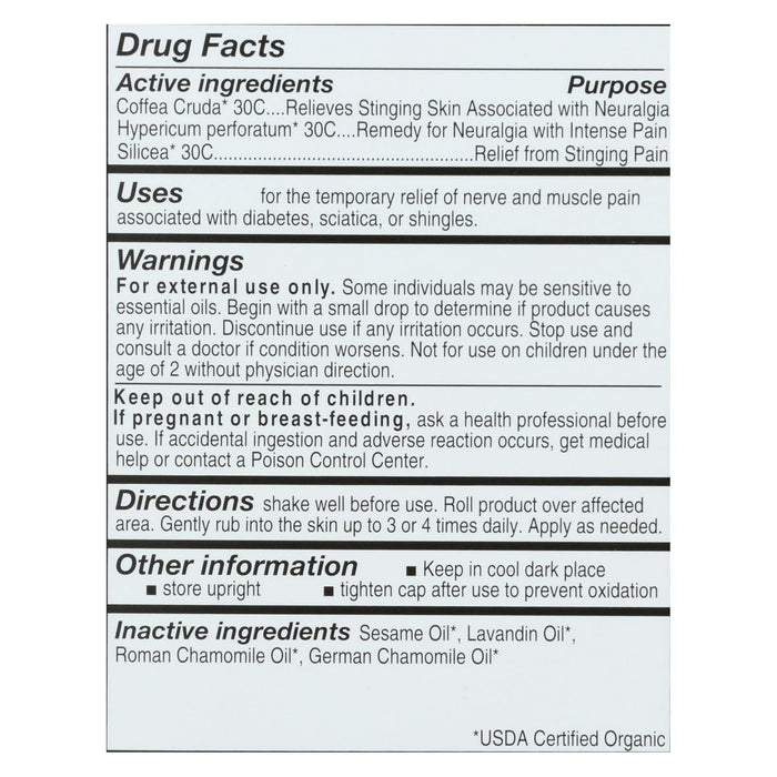 Forces Of Naturae Nerve Pain Management Rollerball Activator Topical Medicine - 4ml