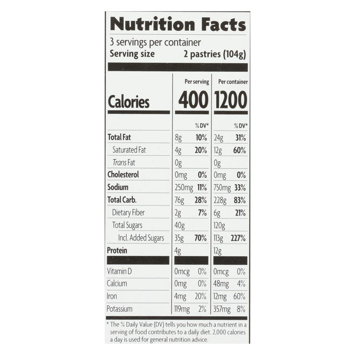 Nature's Path Organic Frosted Toaster Pastries - Blueberry Bliss (Pack of 12)