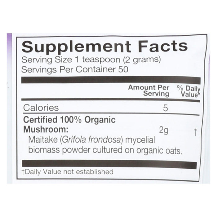 Om Organic Maitake Mushroom Nutrition Dietary Supplement Powder - 3.5 Oz.