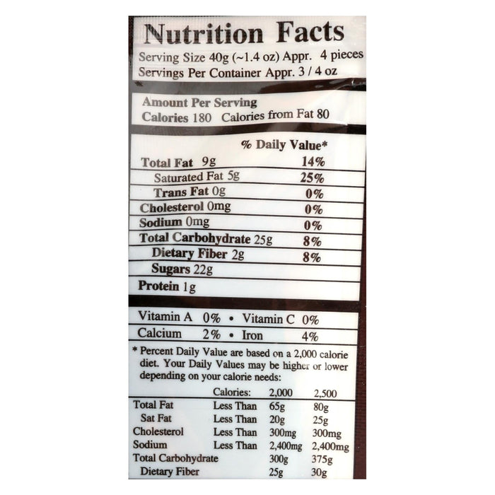 Next Organics Dark Chocolate Ginger (Pack of 6 - 4 Oz.)