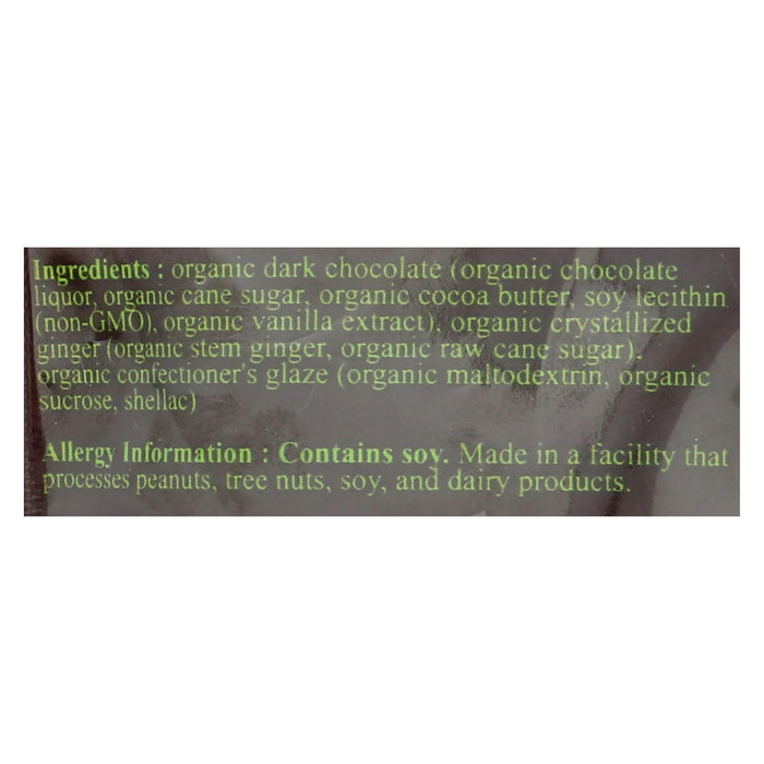 Next Organics Dark Chocolate Ginger (Pack of 6 - 4 Oz.)