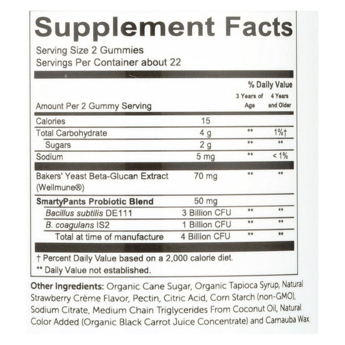 SmartyPants Kids Probiotic Complete Gummies for Digestive Health (45 Count)