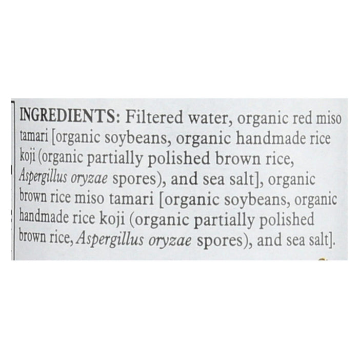 Miso Master Organic Miso Tamari - 10 Oz - Case of 12