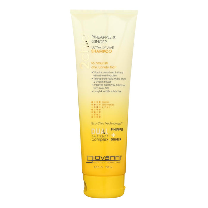 Giovanni 2chic Pineapple & Ginger Gentle Shampoo for Healthy Hair - 8.5 Oz.