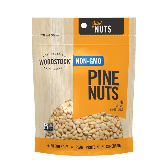 Woodstock Premium Non-GMO Pine Nuts (8 - 5.5 Oz. Bags)
