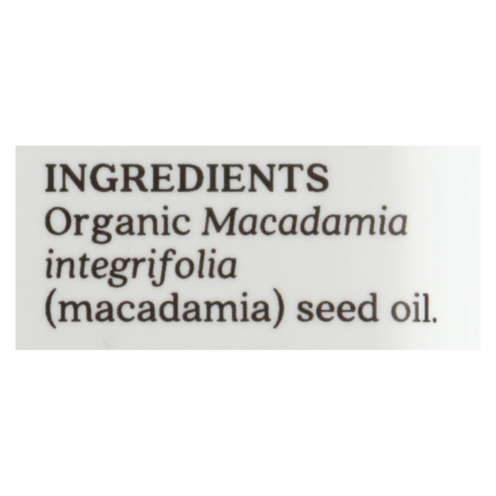 Aura Cacia Organic Macadamia Skin Care Oil, 1 Fl Oz