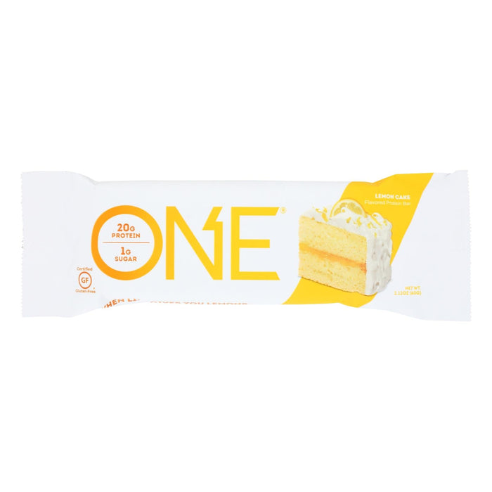 One Brand Lemon Cake Flavored Protein Bar (Pack of 12 - 60 Grams)