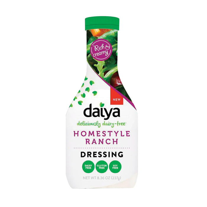 Daiya Homestyle Ranch Salad Dressing, Dairy-Free, 8.36 Fl Oz. Pack of 6