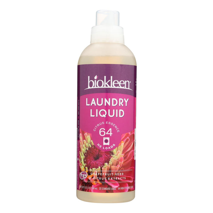 Biokleen Citrus Laundry Liquid (Pack of 6 - 32 fl. oz.)