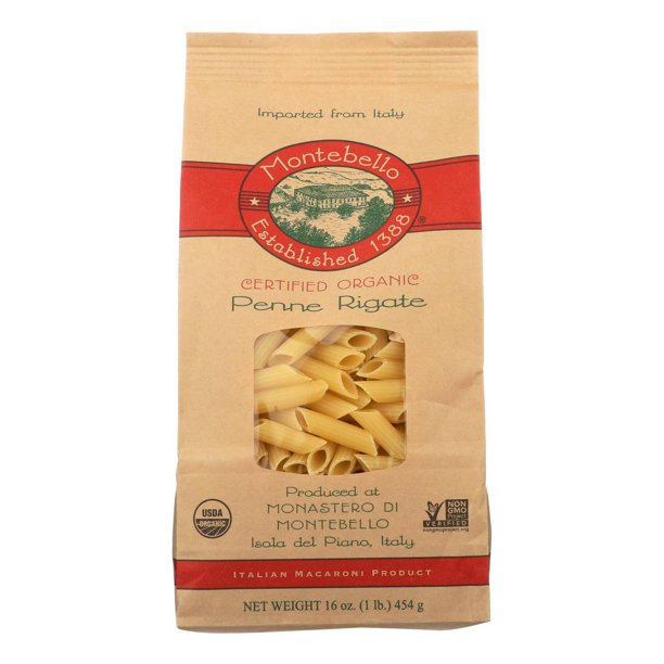 Pasta Toscana Penne Rigate Pasta - 1 lb. Box (Case of 12)