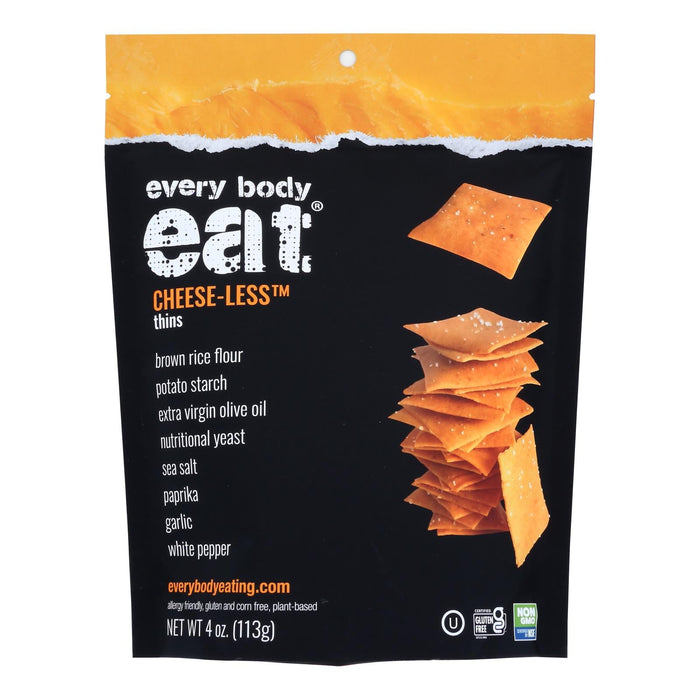 EveryBodyEat Cheese-less Snack Thins (Pack of 6 - 4 Oz)