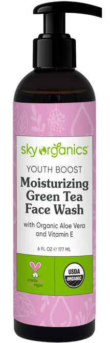 Sky Organics Youthboost Foaming Green Tea Facial Wash (6 Fl Oz)