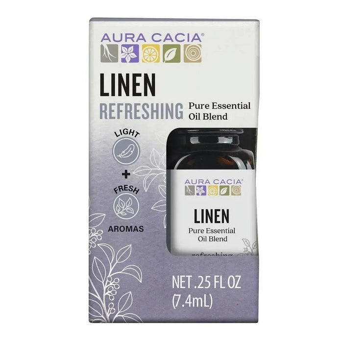 Aura Cacia - Linen Blend Oil, 0.25 fl oz - Aromatherapy Essential Oil