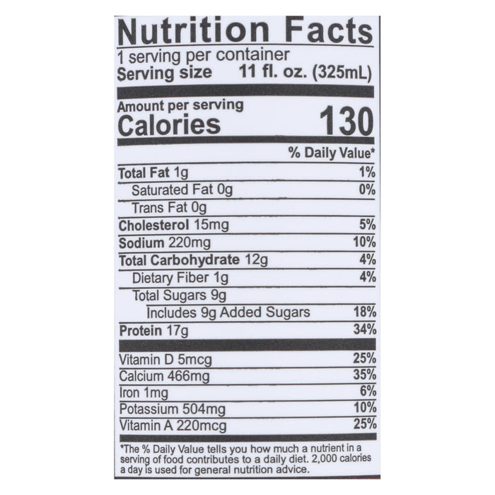 Slate Milk 11 Fl Oz Chocolate Milk (Pack of 12) Aseptic Lf