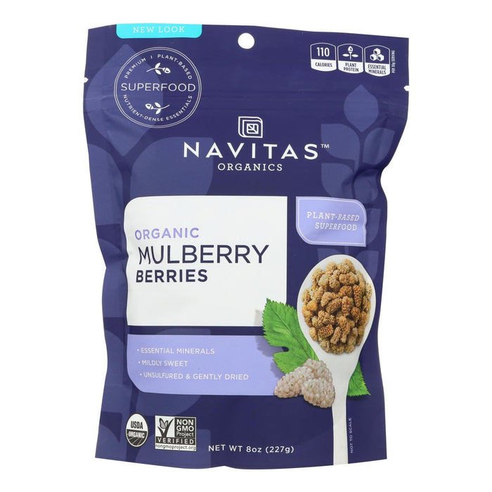 Navitas Naturals USDA Organic, Kosher Sun-Dried Mulberry Berries - 8 Oz