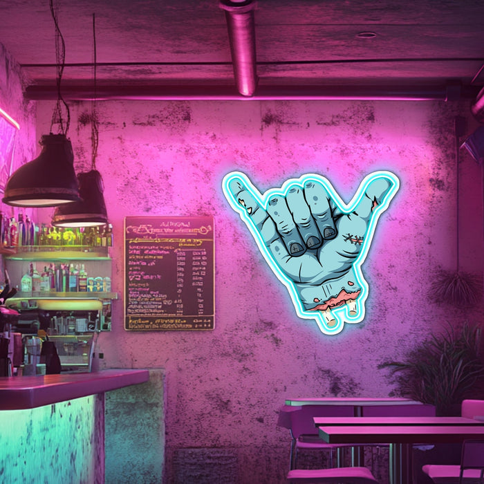 UV Printed Scary Call Neon Wall Art- LV0065