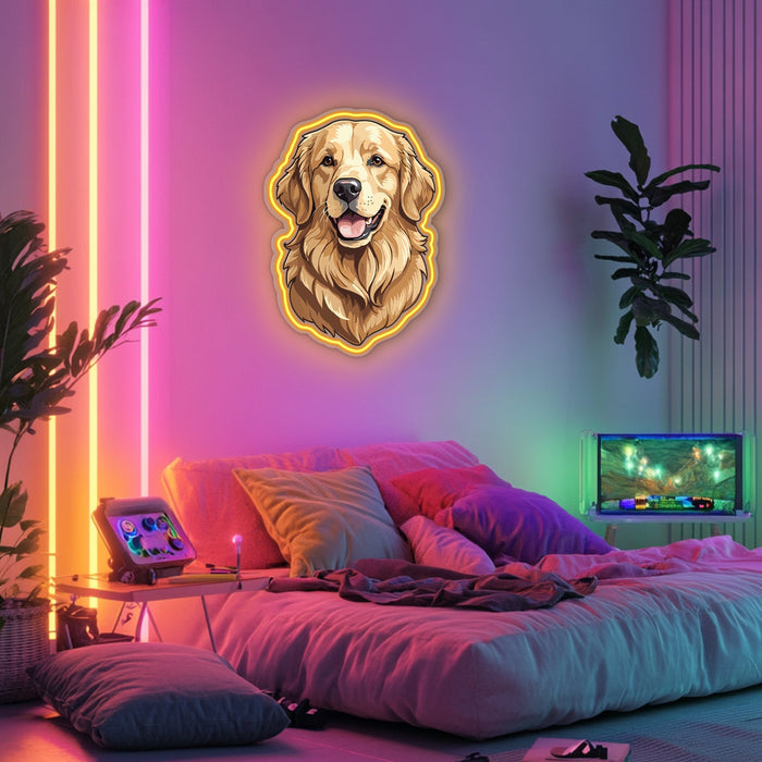 UV Printed Dog Neon Wall Art- LV0084