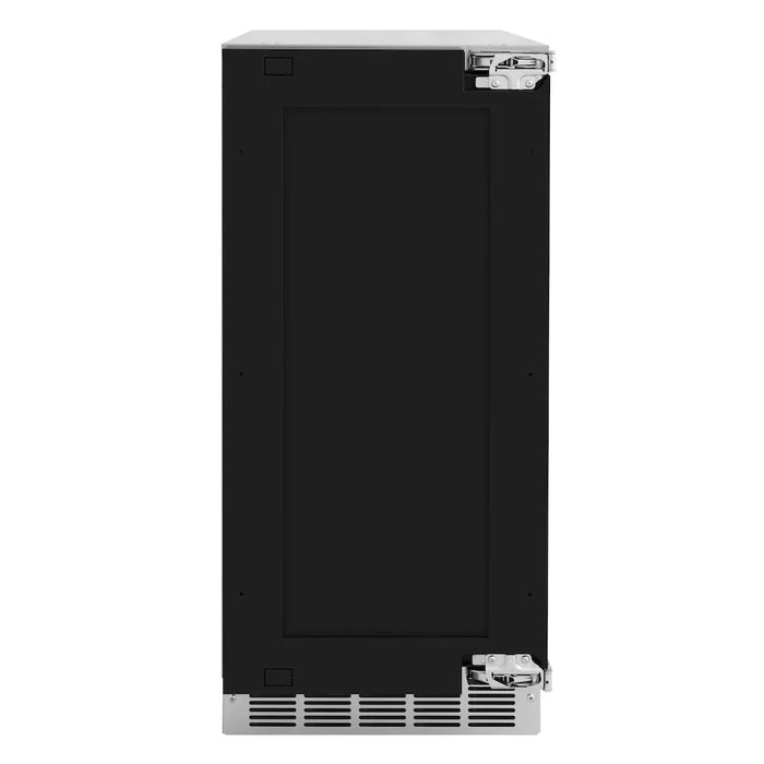 ZLINE 15" Touchstone Clear Cube Ice Maker Drain Pump Panel Ready Door Champagne Bronze Door ICCDPZ-15-CB