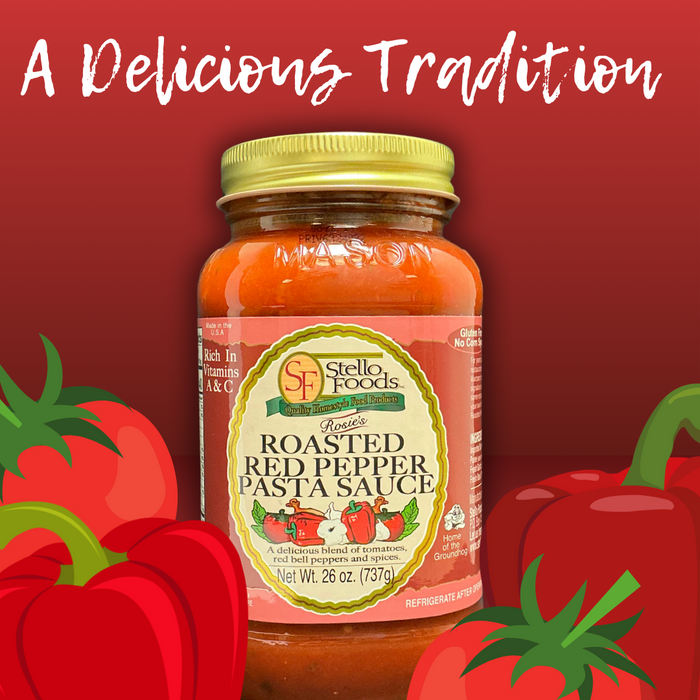 Stello Foods - Rosie's Roasted Red Pepper Spaghetti Sauce 26oz