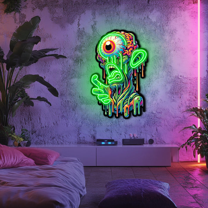 UV Printed Goblin Neon Wall Art- LV0012