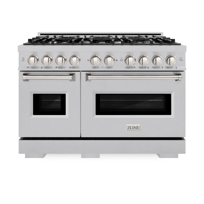ZLINE 48" Classic Gas Range, Convection Gas Oven DuraSnow® Stainless Steel, CGRS-48