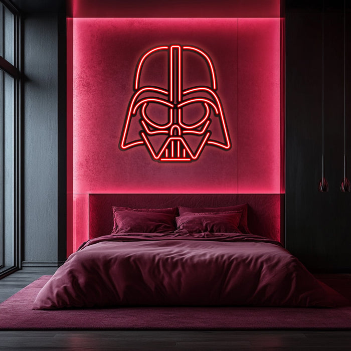 Dark Vader Metal Neon Wall Art- LN0080