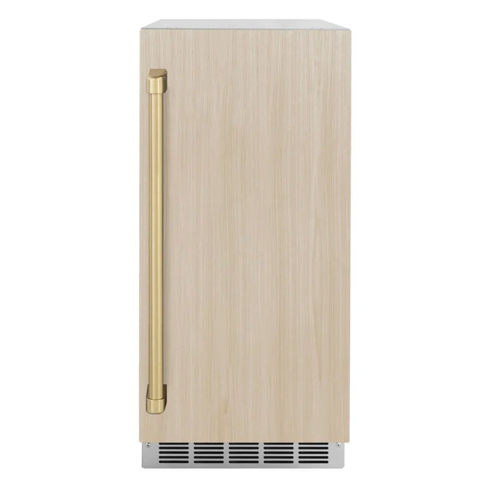 ZLINE 15" Touchstone Gourmet Ice Maker Drain Pump Panel Ready Door Champagne Bronze IGMDPZ-15-CB