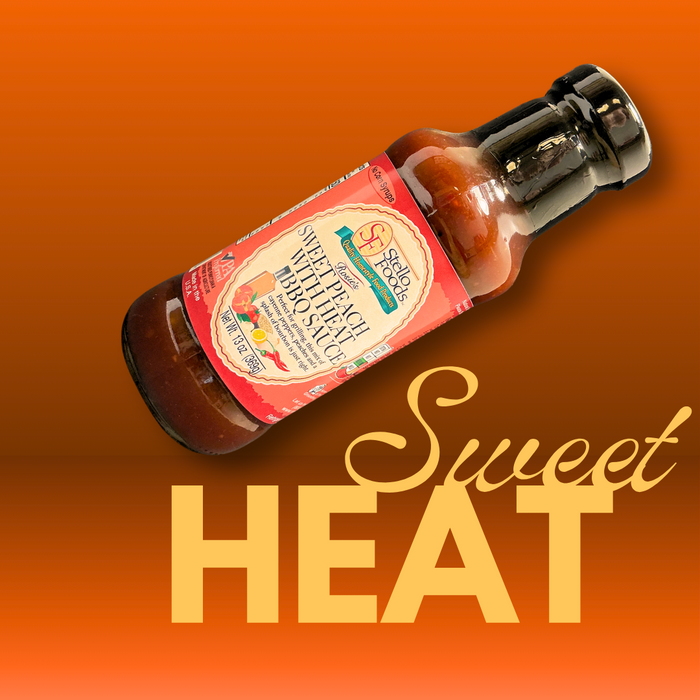 Stello Foods - Rosie's Sweet Peach With Heat BBQ Sauce 13 oz
