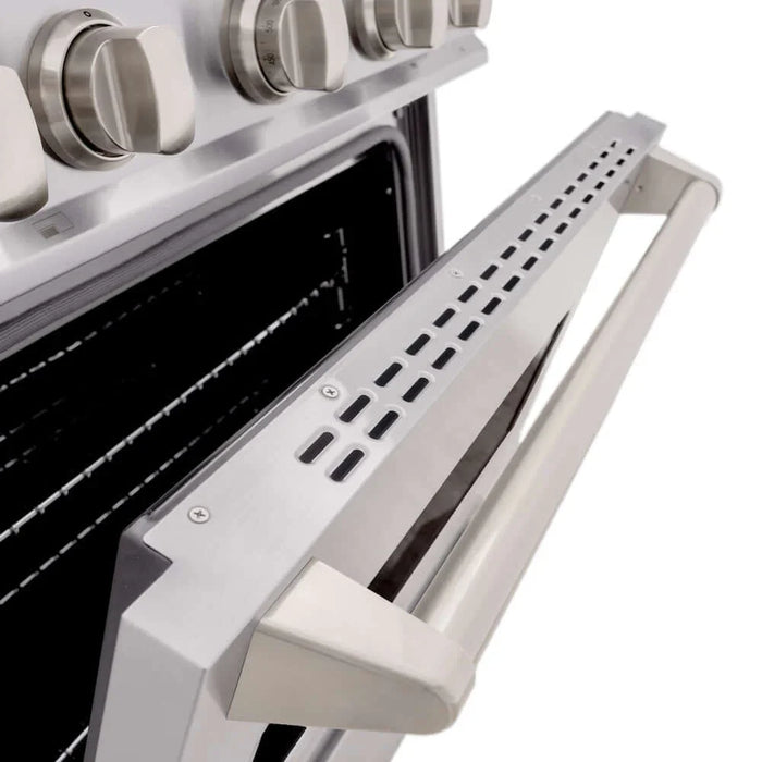 ZLINE 30" Classic Gas Range, Convection Gas Oven, Stainless Steel, Brass Burners, CGR-BR-30