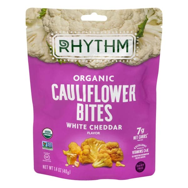 Rhythm Superfoods Cauliflower Bites White Cheddar