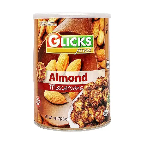 Glick's Almond Macaroon Pass, 10 oz (Pack of 12) - Kosher Cookies Case