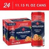 San Pellegrino Aranciata Rossa Sparkling Beverage (Pack of 4-6/11.15 oz)