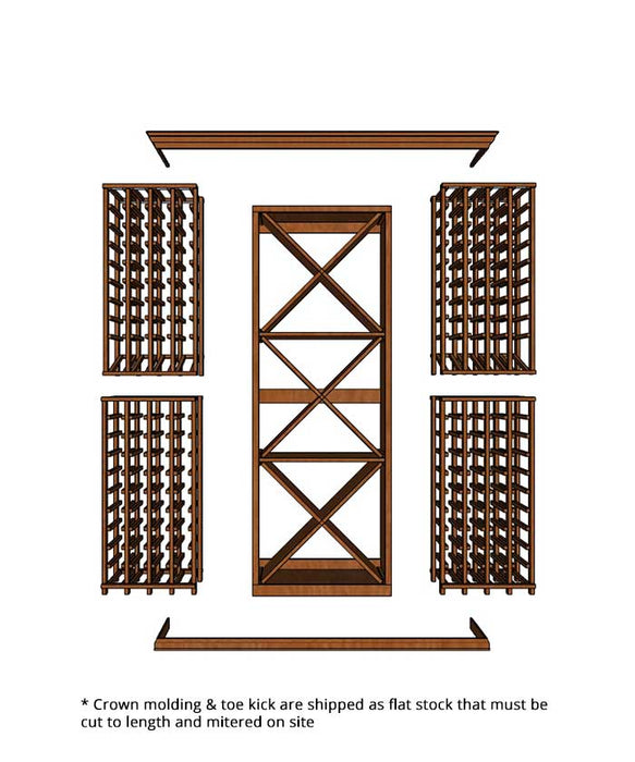 6 Foot Wine Cellar Storage System | 284 Bottle Capacity