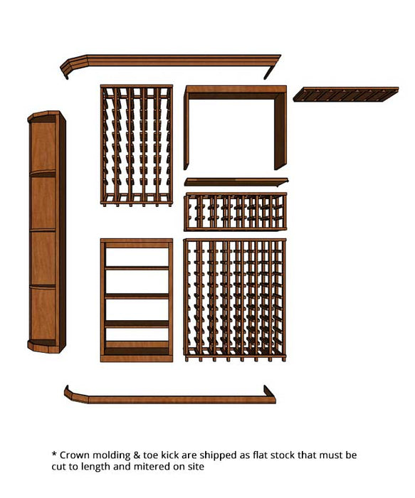 6 Foot Wine Cellar Storage System | 216 Bottle Capacity