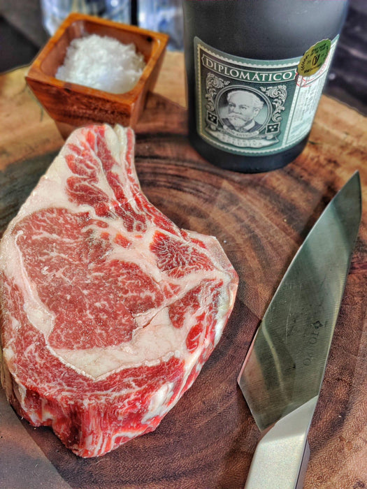 60 Day Dry Aged Bone-In Ribeye Aged Infused With Diplomatico Rum