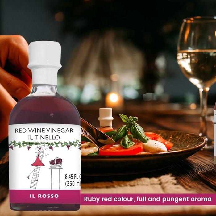 IL TINELLO, Red Wine Vinegar Aceto di Vino Rosso, (8.45 fl oz) 250ml