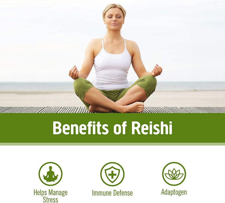 Om Mushroom Superfood Reishi Mushroom Capsules Superfood Supplement, 90 Count