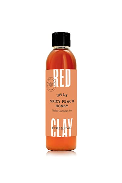 Red Clay Spicy Peach Honey Sauce, 9oz Bottle